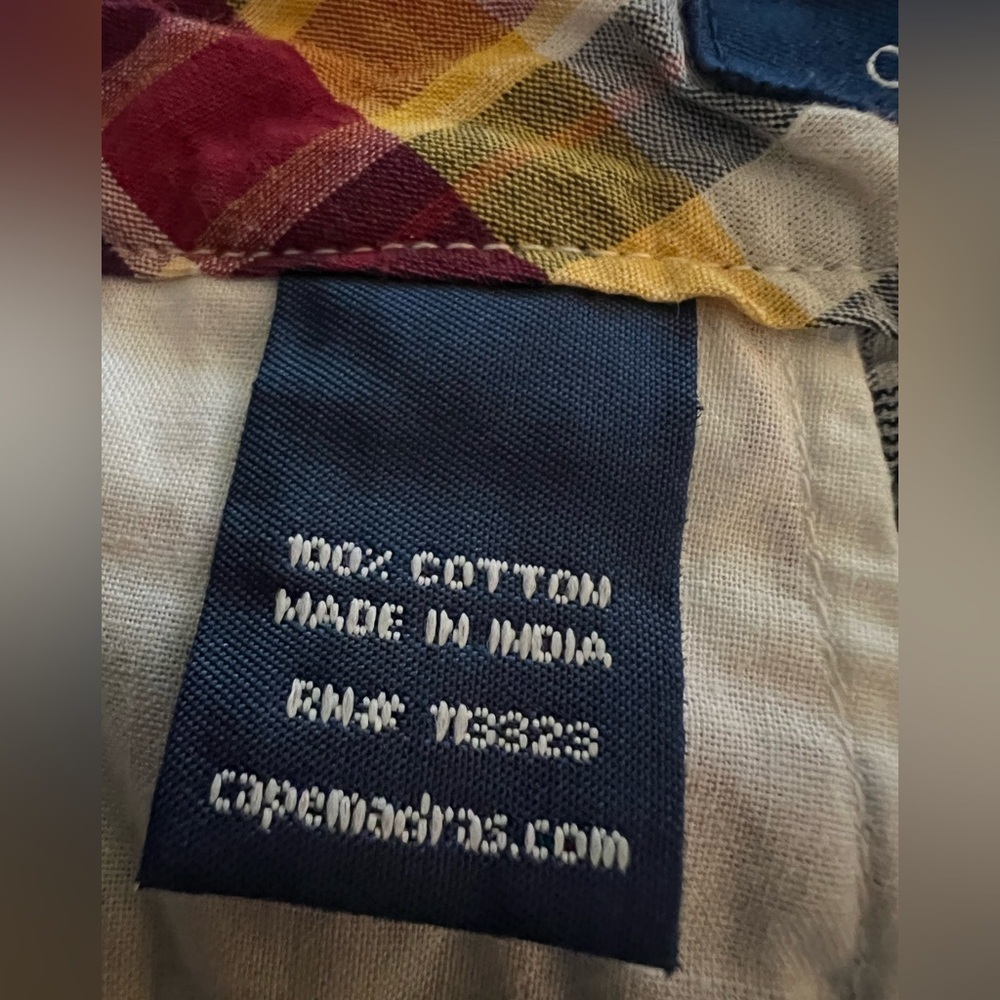 Cape Madras Maine blue red plaid mini skirt sz 2 preppy sailing retro *sold out - Picture 5 of 8